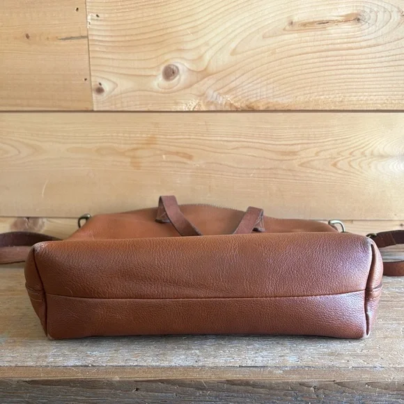 Madewell Cognac Leather Too Zip Crossbody Satchel - Picture 4 of 9
